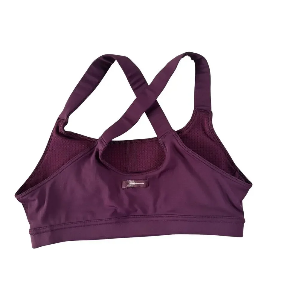 Oiselle LOT Of 3 Sports Bras Pink Black Maroon Birds Small / Size 4 #NE15